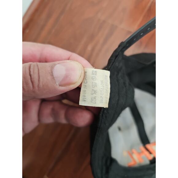 STIHL Iconic Snapback Hat Cap - Black Orange Adjustable Embroidered Logo - Picture 4 of 4